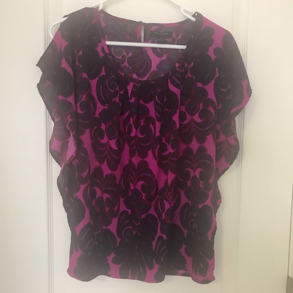 Banana Republic Pink Flutter Sleeve Blouse - Picture 3 of 8